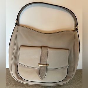 Taupe leather Kate Spade purse.